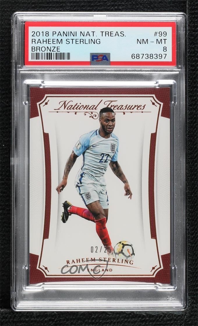 2018 Panini PANINI NATIONAL TREASURES BRONZE #99 Raheem Sterling front