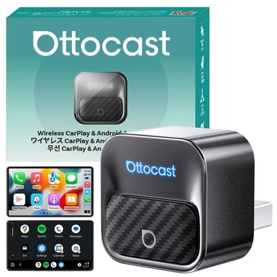 Ottocast 2026 Neue Version Mini Core Wireless CarPlay & Android Auto Schwarz 
