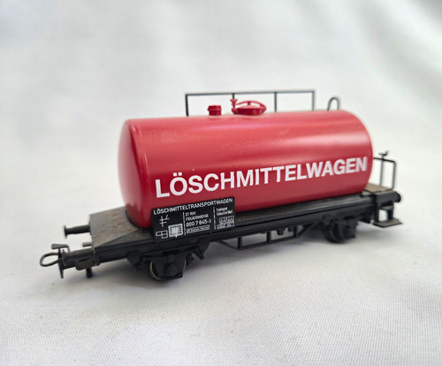 Märklin H0 Kesselwagen Löschmittelwagen Feuerwehr rot/schwarz 000 7645-3 | Condition: Gebraucht