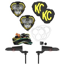 KC HiLiTES Flex Era 3 LED Ditch Lights Kit For Jeep Wrangler 392/JT Mojave