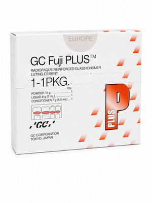 GC Fuji PLUS Luting Cement Powder 15g Liquid 7mL Conditioner 6.5mL Dental