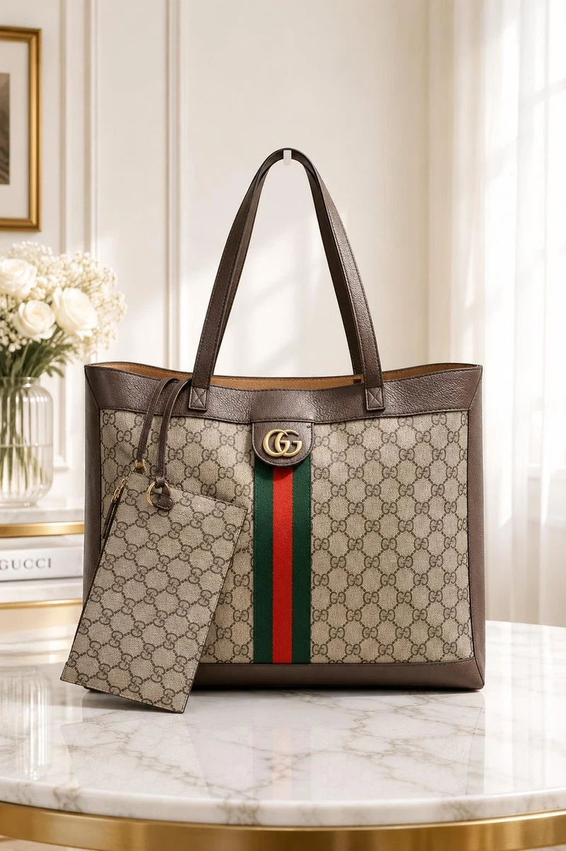 Gucci Striped Clutch Bags & Handbags for Women for sale | eBay