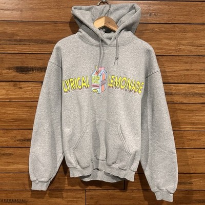 Lyrical Lemonade Hoodie Gray Everyday Essentials Graphic Sweatshirt Mens Medium