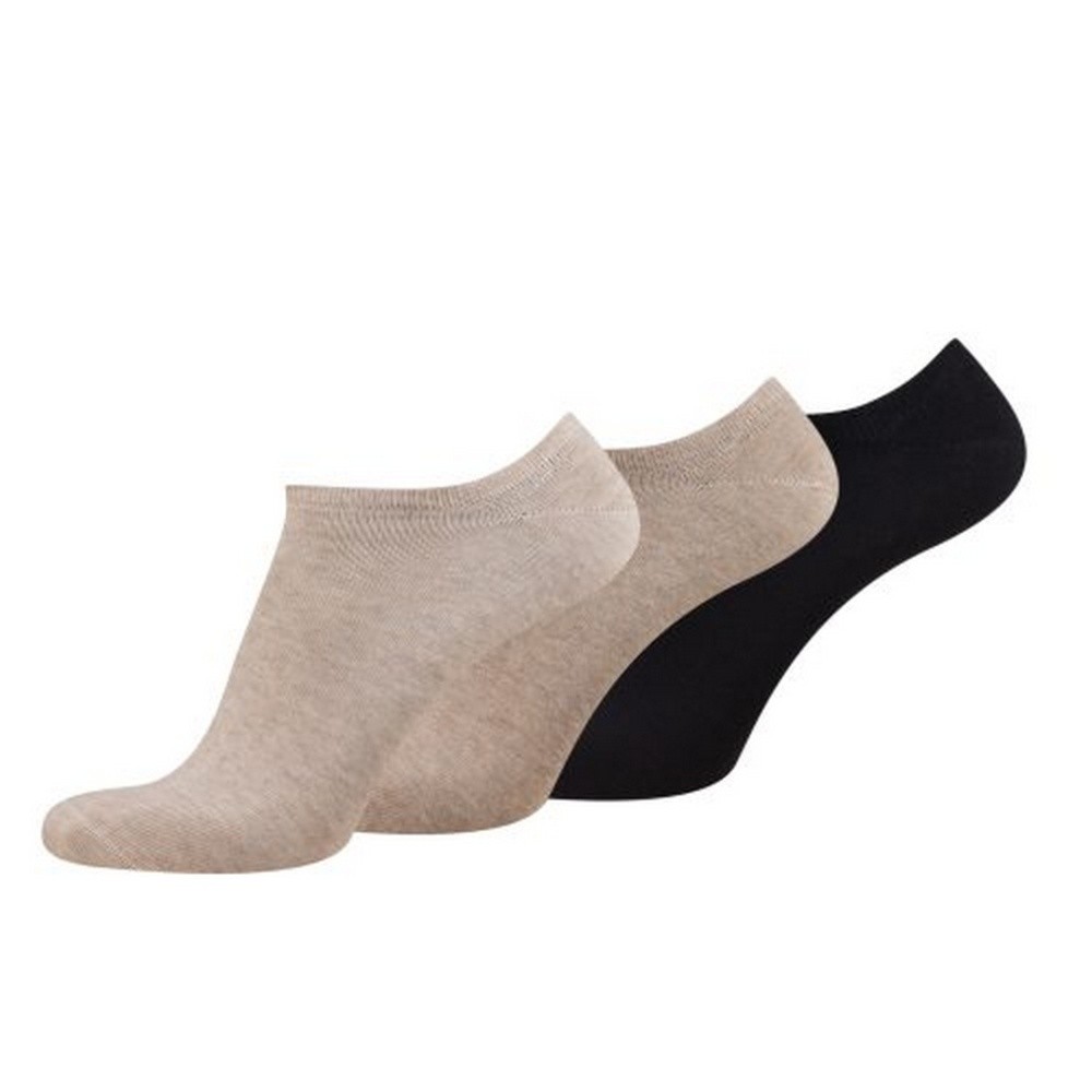 Camel Active Men's Sneaker Socks Three-Pack Beige Black 6335 173