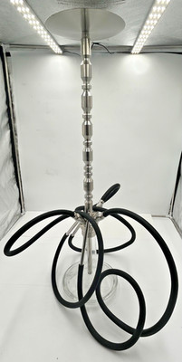 Hookah Shisha Heavy Duty Stainless Steel Complete, shared three hose 40'' tall
