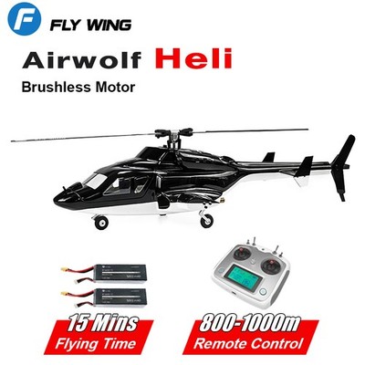 Fly Wing Airwolf 10CH M10 GPS ACE Flugsteuerung RC RTF Hubschrauber 2Akkus