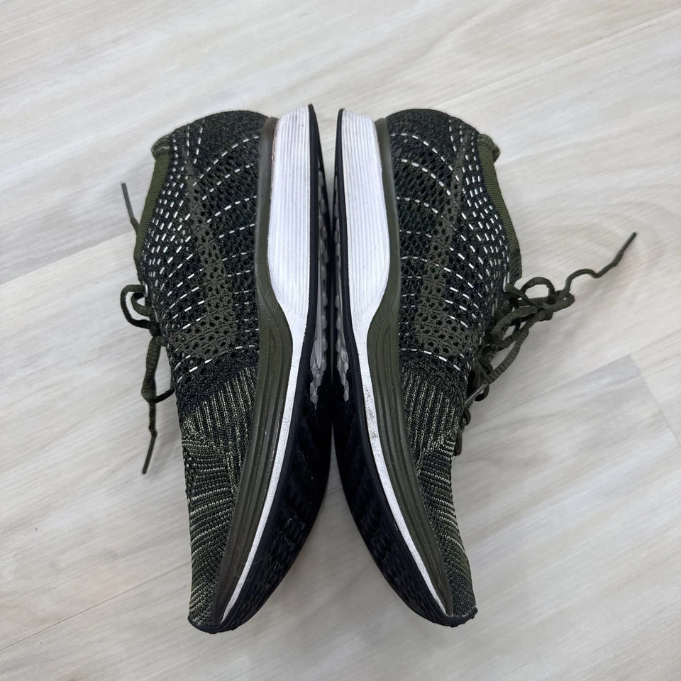 Nike Flyknit Racer Rough Green Earth Tones Sneakers - Image 2 of 4