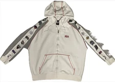 Vintage UNK NBA Hoodie Sweatshirt Embroidered Patches Team Logo Sleeves 3XL