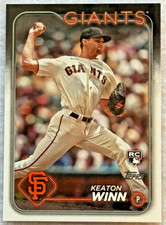 2024 Topps Series 1 #83 Keaton Winn RC Rookie San Francisco Giants Baseball Card. rookie card picture