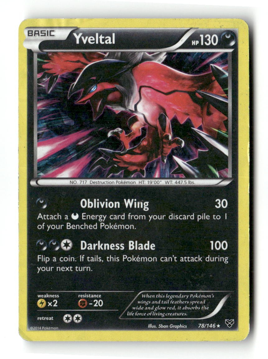 Yveltal (Cracked Ice Holo) 78/146 Holo Rare Deck Exclusives Pokemon NM