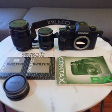 CONTAX RX Console With Carl Zeiss Lens 2 Set