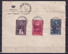 [LM78555] Belgium N°305/307 Cover Sénat de Belgique 1930 UNG