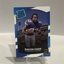 Panini Donruss Rated Rookie Dalvin Cook #343 Minnesota Vikings NFL Card. rookie card picture