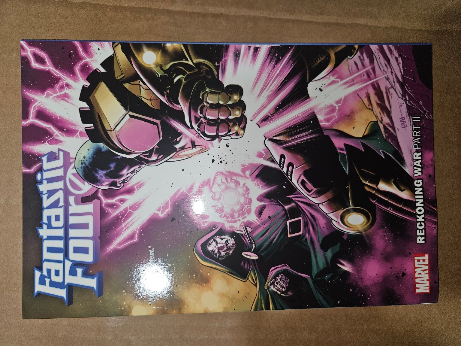 Fantastic Four Reckoning War Part II Trade Paperback Marvel novela gráfica Doctor