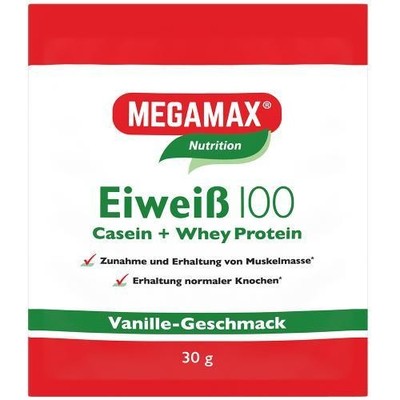 EIWEISS 100 Vanille Megamax Pulver 30 g