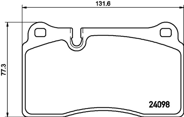 Bremsbelagsatz Scheibenbremse Hella Pagid 8DB 355 011-851 FüR 7L7 VW 7P6 7LA 7P5-image