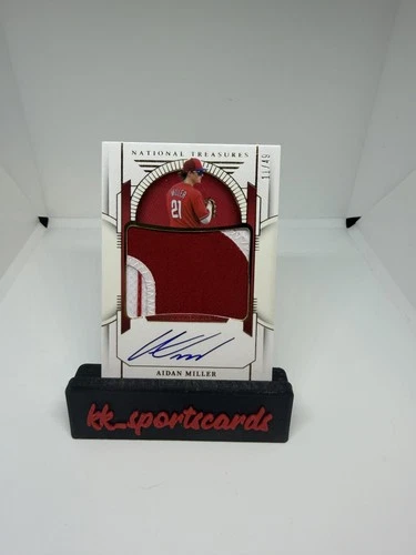 2024 National Treasures Aidan Miller Prospect Material Signatures Gold /49