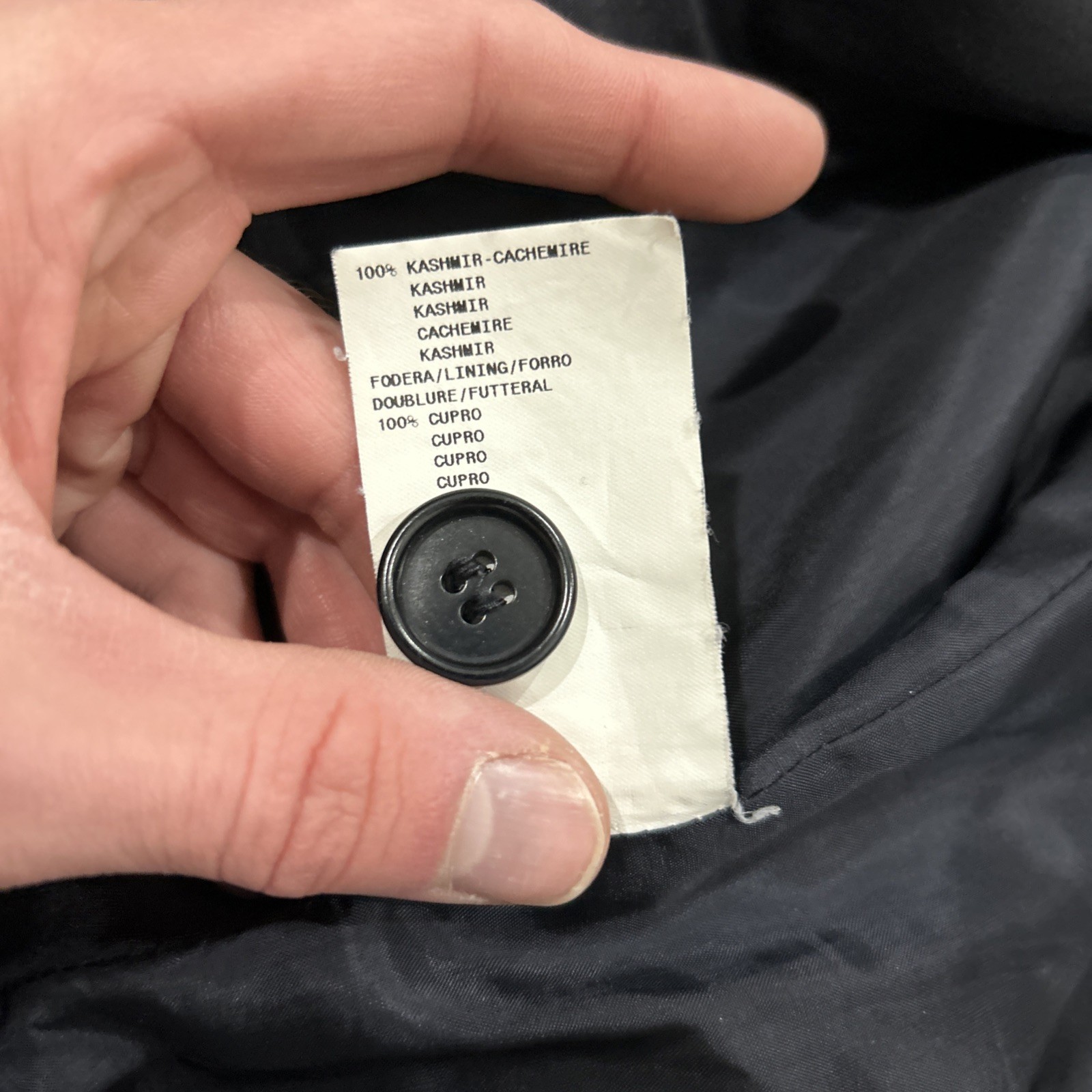 Armani Collezioni Blazer Womens Black Wool Mohair Single Breasted Jacket Size 10