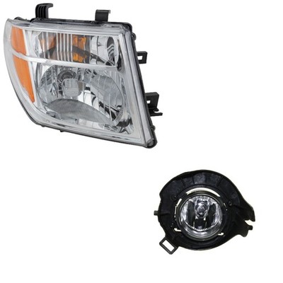 FRONTIER 05-08/PATHFINDER 05-07 HEAD LAMP RH Assembly Halogen 2-pc Kit with Fog