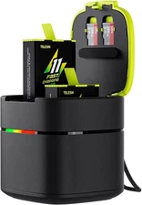 TELESIN Quick USB Fast Charging 2-Pack Batteries for GoPro Hero 12 11 10 9