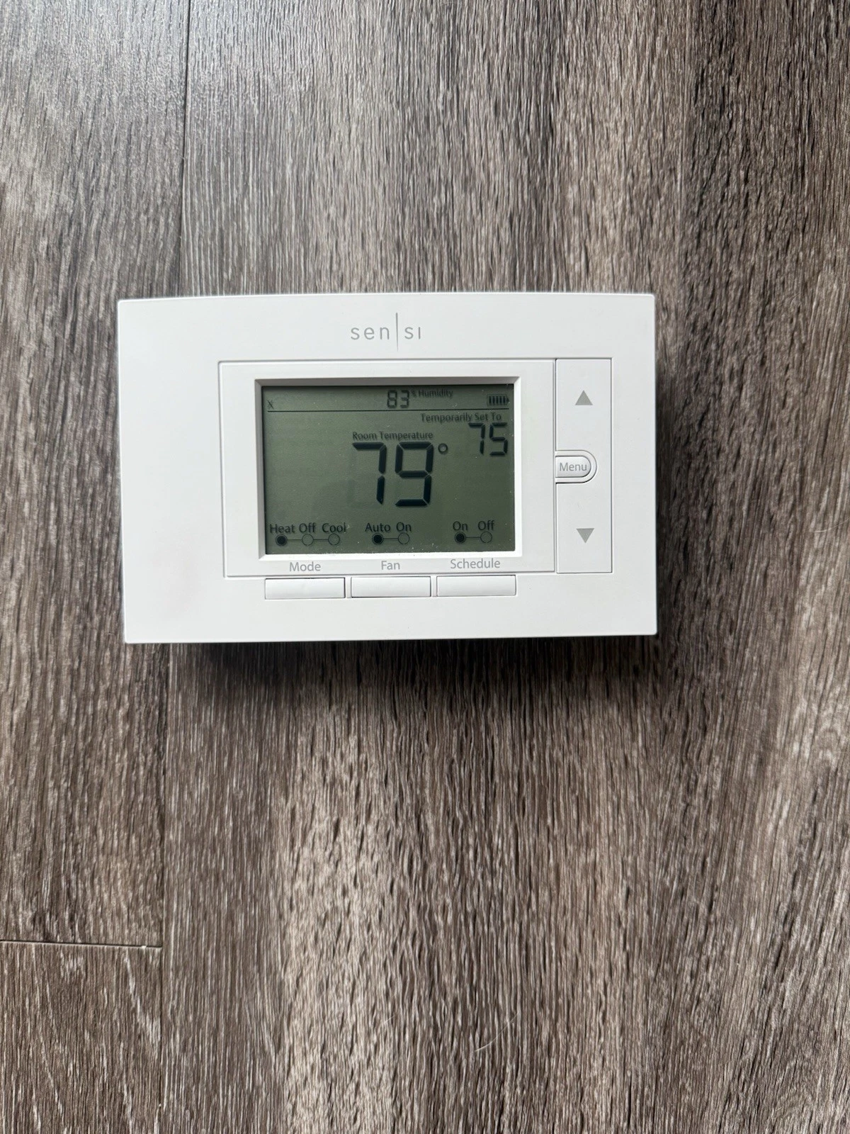 Sensi ST55U Smart Programmable Wi-Fi Thermostat White Digital Display Emerson