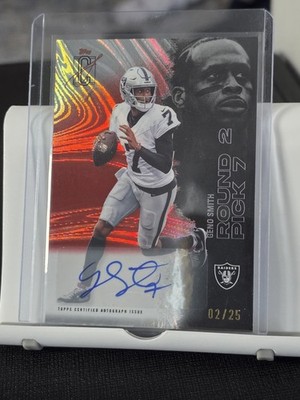 2025 Topps Signature Class Geno Smith Red Autograph #/25 🔥 Raiders/Jets QB