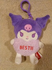 Sanrio Kuromi/ hellow kitty and friends Plush Keychain Sweethearts BESTIE Clip