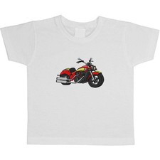 'Red Motorcycle' Children's / Kid's Cotton T-Shirts (TS024728)