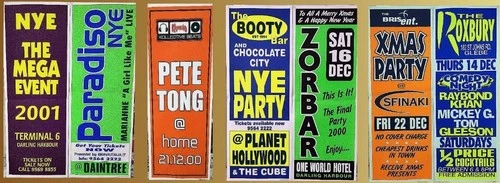 TELEGRAPH POLE 1999 SEVEN for NEW YEAR'S EVE gigs  all MINT yes - rare find