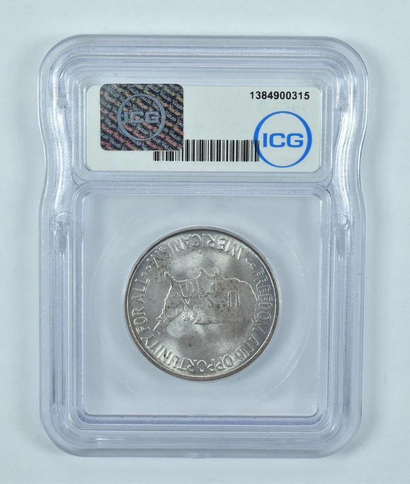 1953-S Washington Carver Commemorative Half Dollar MS65 ICG *1179 - Image 2 of 4