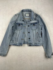 LADY GAGA Denim Jean Jacket - Joanne Tour - Size Small *READ*