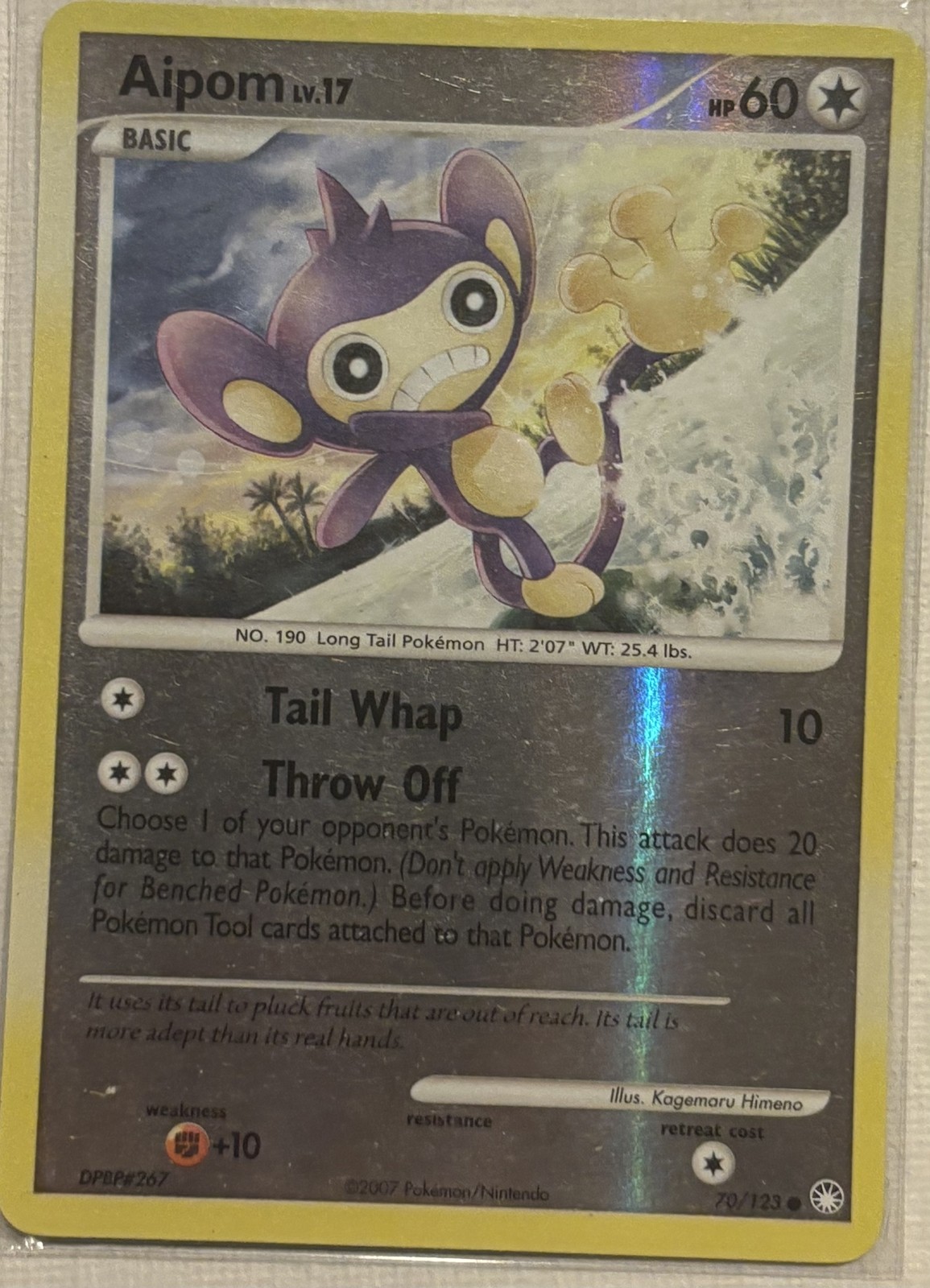 Aipom Reverse Holofoil 70/123 Common Mysterious Treasures Near Mint