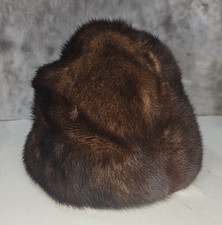 Vintage Fur Hat by Kaufman New York Cloche Women's OS Brown 1950's 50's