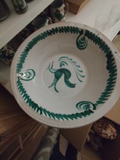 Große spanische Terracotta Schale Fajalauza Lebrillo