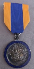 Vintage BSA RARE meritorious action yellow and blue medal 
