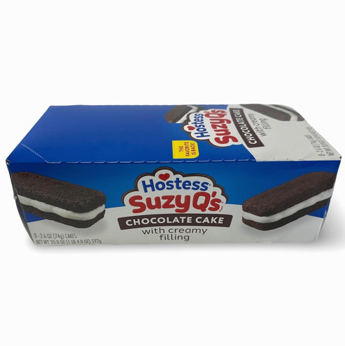 Hostess Suzy Q's Snack Cakes, Chocolate with Cream Filling, Full Size Single Ser