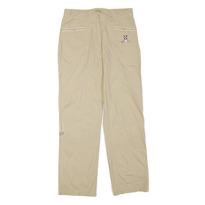 Vice Versa Damen Hose Baumwollmischung Beige Regular Fit Gerades Bein W30 L28