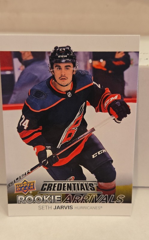 2021-22 Upper Deck Credentials - Rookie Arrivals Seth Jarvis #RA-16 (RC)