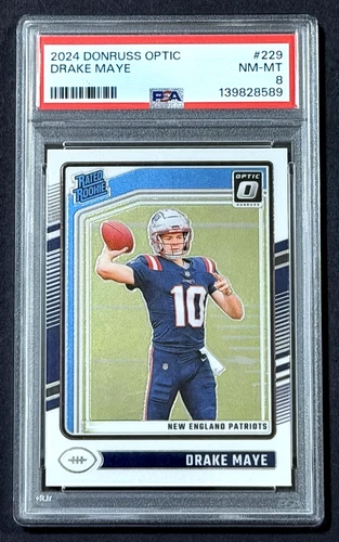 2024 DONRUSS OPTIC DRAKE MAYE ROOKIE CARD RC PSA 8