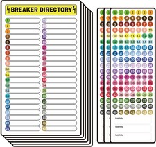 9 Pack Circuit Breaker Panel Labels Electrical Box Sticker Load Center ID Marker