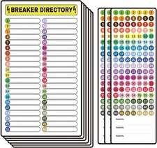9 Pack Circuit Breaker Panel Labels Electrical Box Sticker Load Center ID Marker