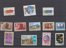 Czerwony Krzyż mała partia znaczków