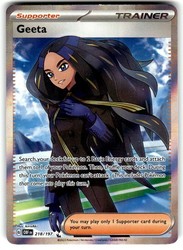 Geeta 218/197 Obsidian Flames Ultra Rare Full Art Trainer