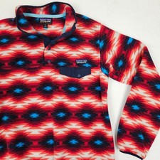 Patagonia Synchilla Snap-T Fleece Pullover Women's Medium - Aztec Geometric