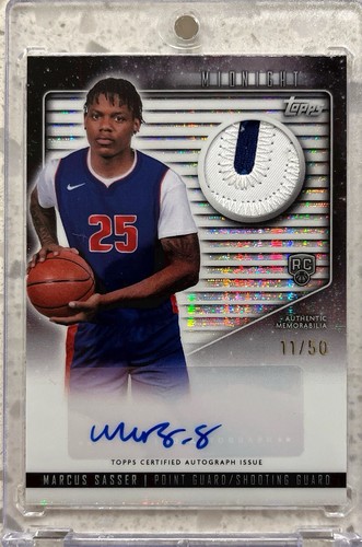 2023-24 Topps Midnight - Rookie Jersey Autographs Marcus Sasser #RJA-MS (AU) /50