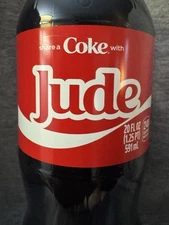 Share a Coke with   Jude   2025 Personalized Gift Coca~Cola Bottle 20oz HTF