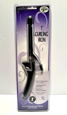 Perfection Curling Iron 1'' Chrome Barrel For Professional Waves & Curls NIB