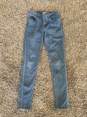 Levis 721 High Rise Skinny Jeans Womens 27/30 Blue Medium Wash Stretch Denim