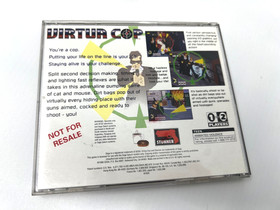 Virtua Cop Not For Resale (Sega Saturn, 1995) Case & Disc CRACKED FOR PARTS ONLY