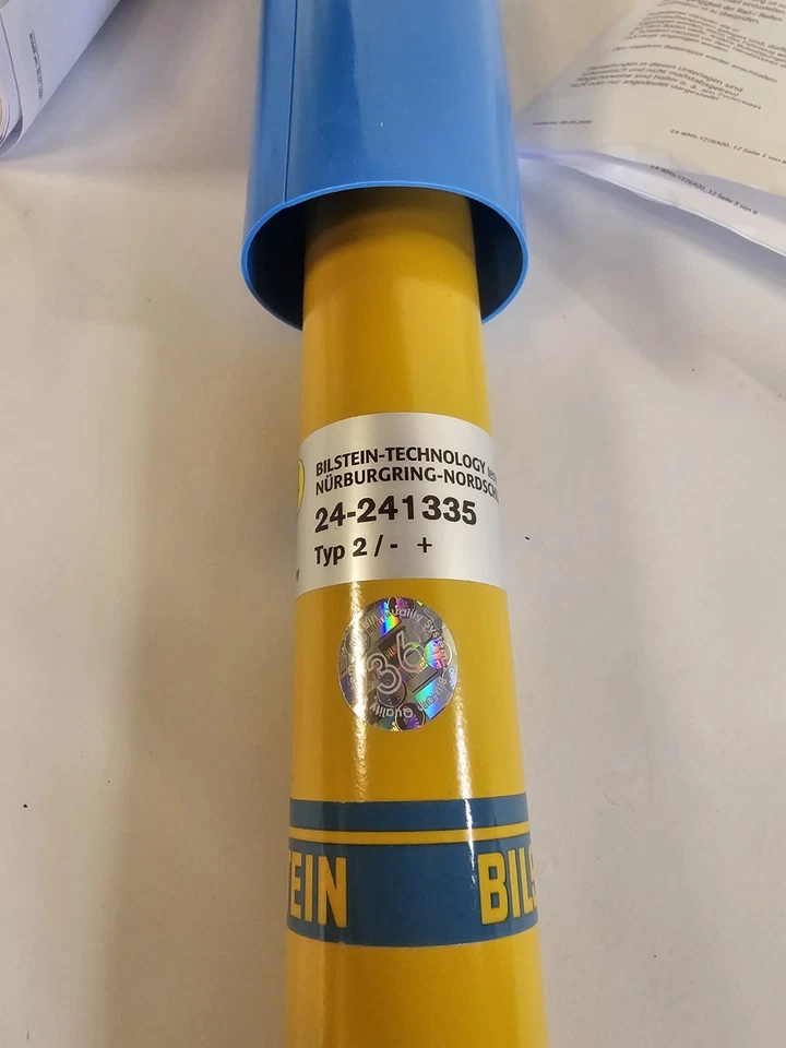 1 Bilstein 24-241335 Rear Yellow Shock Absorber for 15-21 Mercedes-Benz C300 C40 Foto 3 de 4